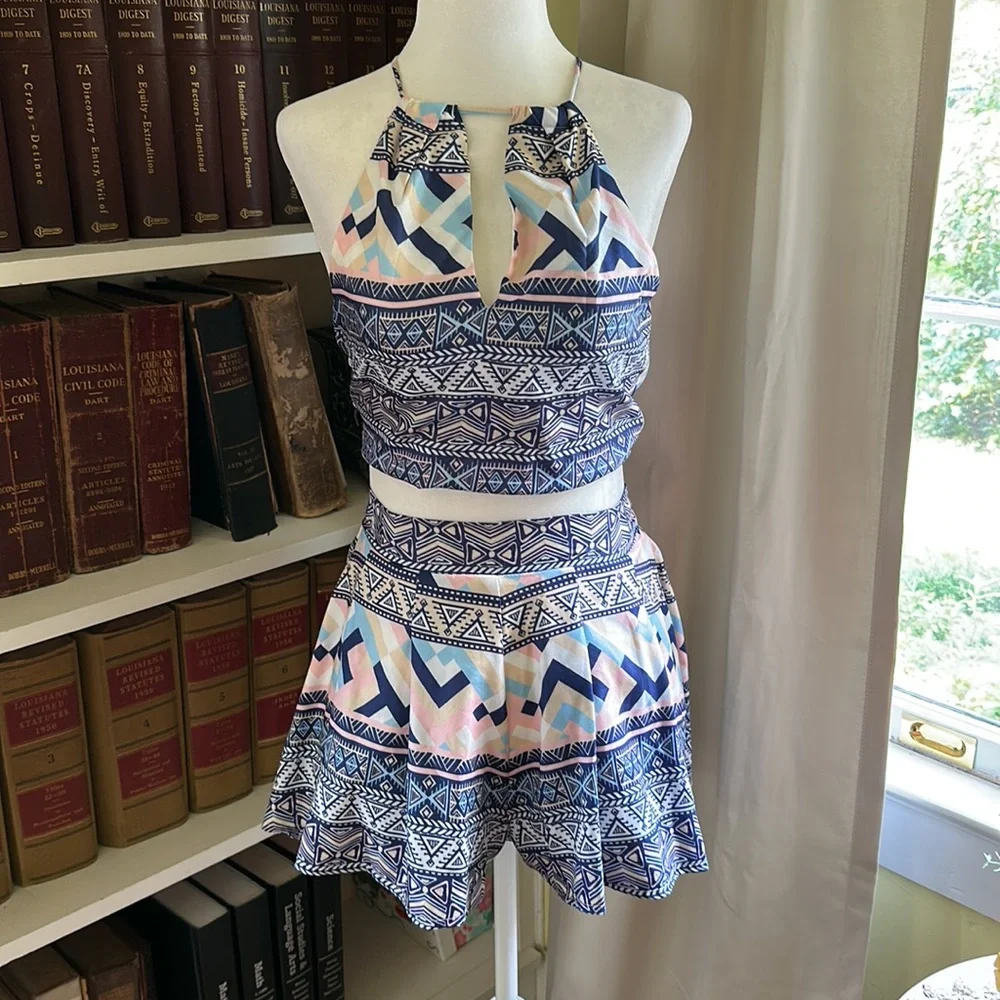 NWOT Apricot Lane Women’s Matching Boutique Summer Beach Set Size Small
